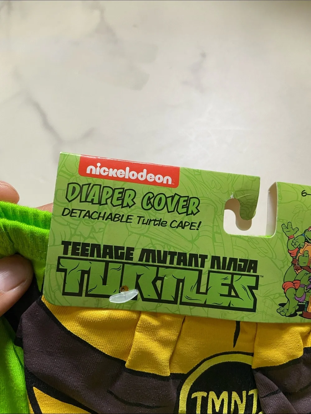 Nickelodeon Teenage Mutant Ninja Turtles Green Diaper Cover with Detachable Cape